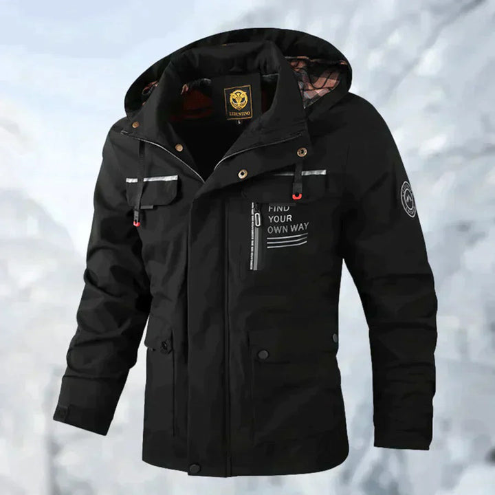 Stylish men's hooded mackintosh - DAMIAN