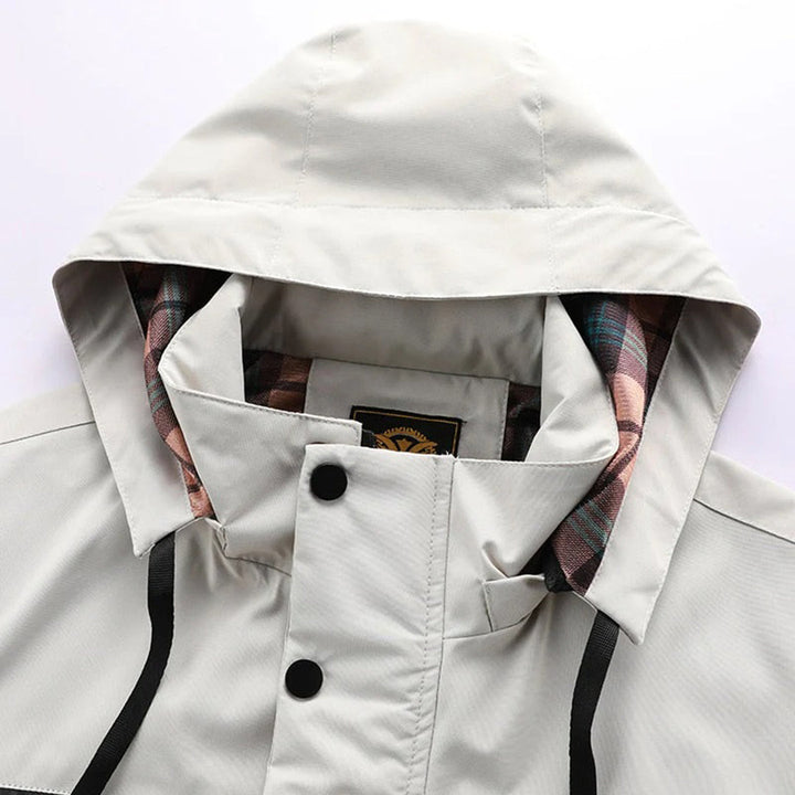 Stylish men's hooded mackintosh - DAMIAN