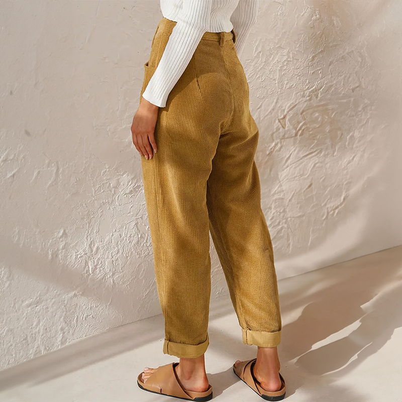 Grace™ - High Waist Corduroy Pants