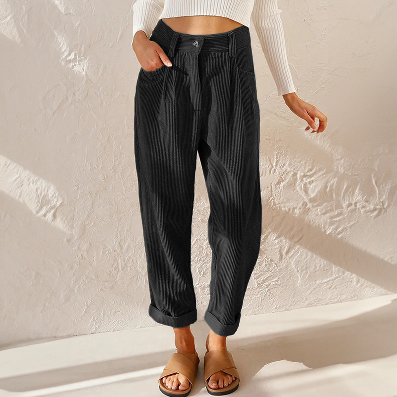 Grace™ - High Waist Corduroy Pants