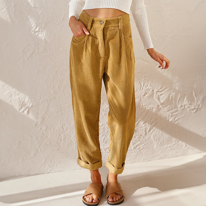 Grace™ - High Waist Corduroy Pants