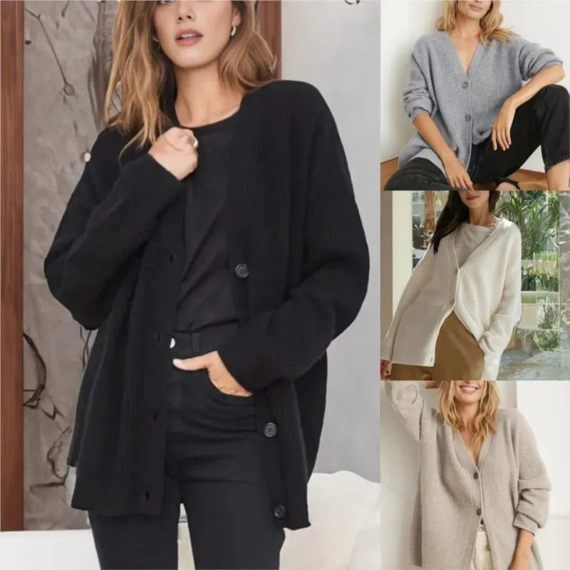 Olivia™ - V-neck Cashmere Cardigan