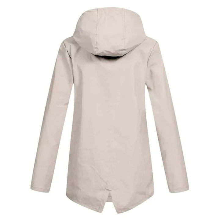 Francine - Elegant Long Hooded Raincoat for Women