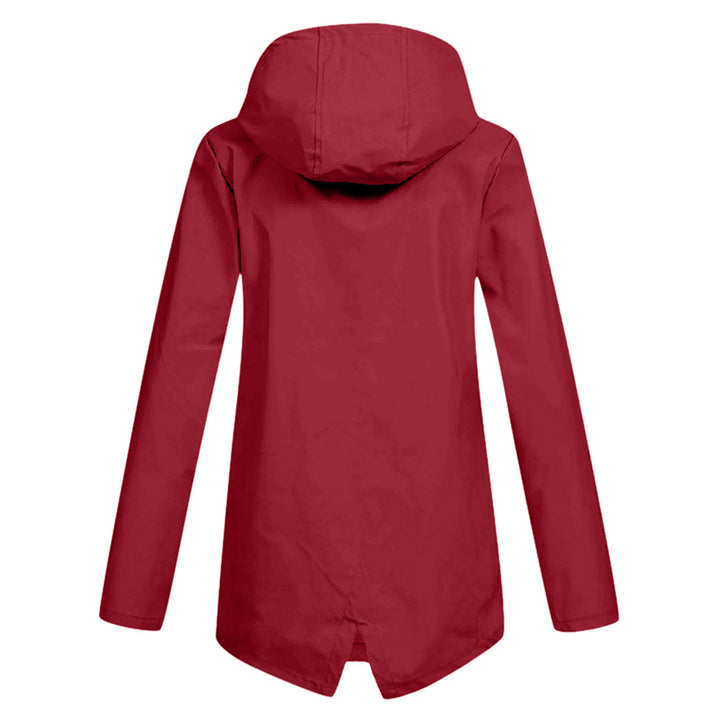 Francine - Elegant Long Hooded Raincoat for Women