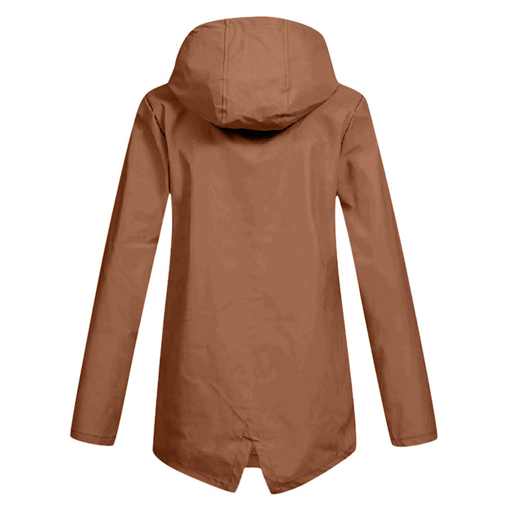 Francine - Elegant Long Hooded Raincoat for Women