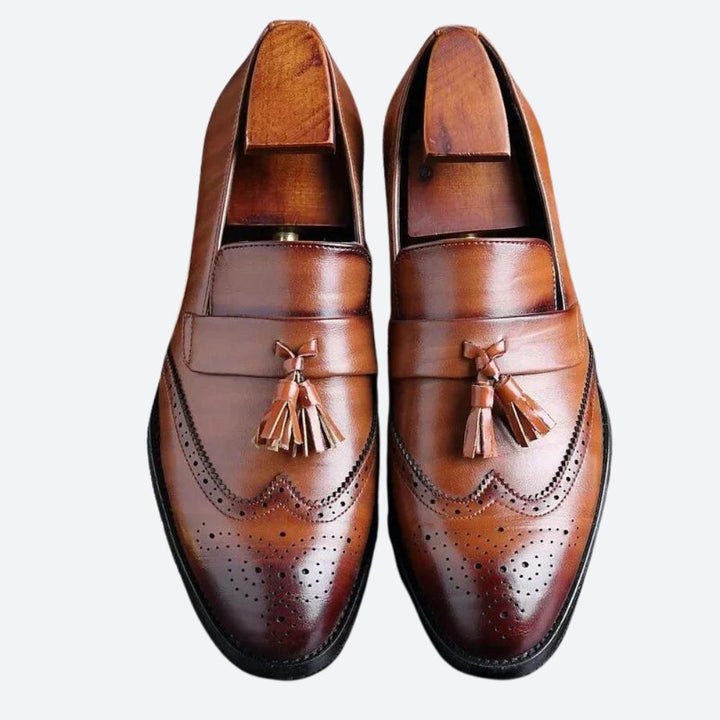 Elegant Orthopaedic Men's Shoes with Stylish Tassels - Frane