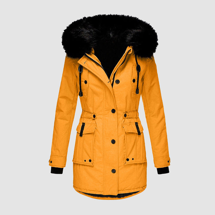Frieda - Stylish long winter coat for women