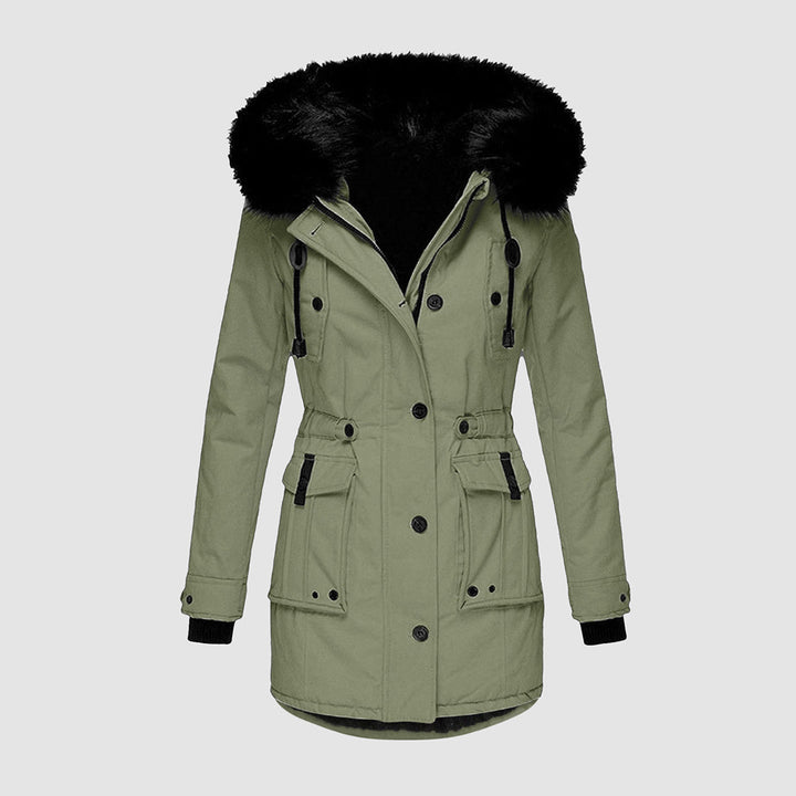 Frieda - Stylish long winter coat for women