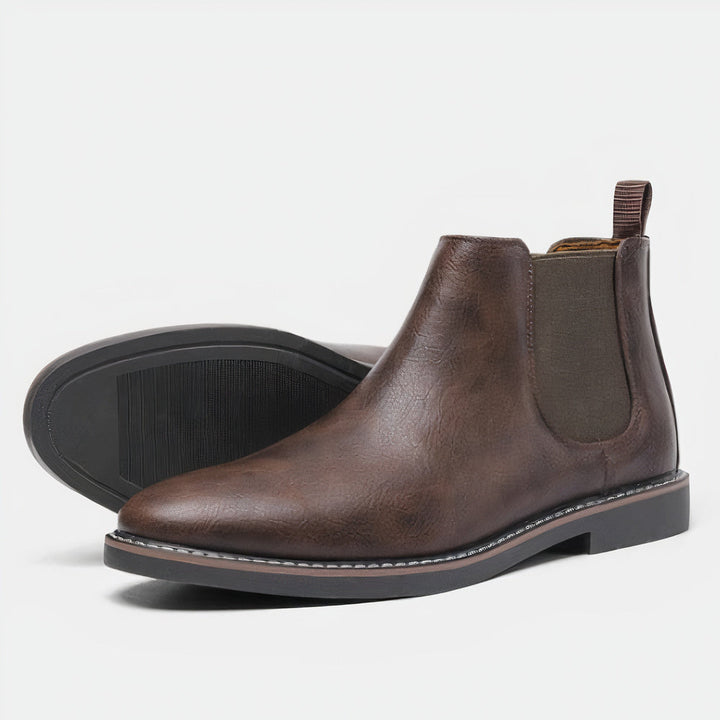 Stylish Chelsea Leather Boots for Men - Gerno