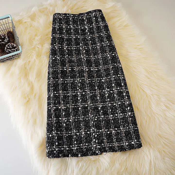 Lea - Glitter Tweed Skirt