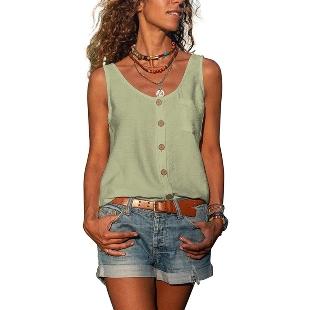 WILLA - Fashionable Sleeveless Casual Top