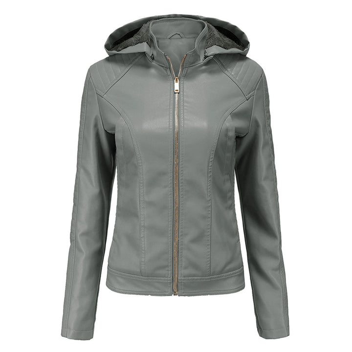 MIRJETE - Elegant leather jacket for a trendy look