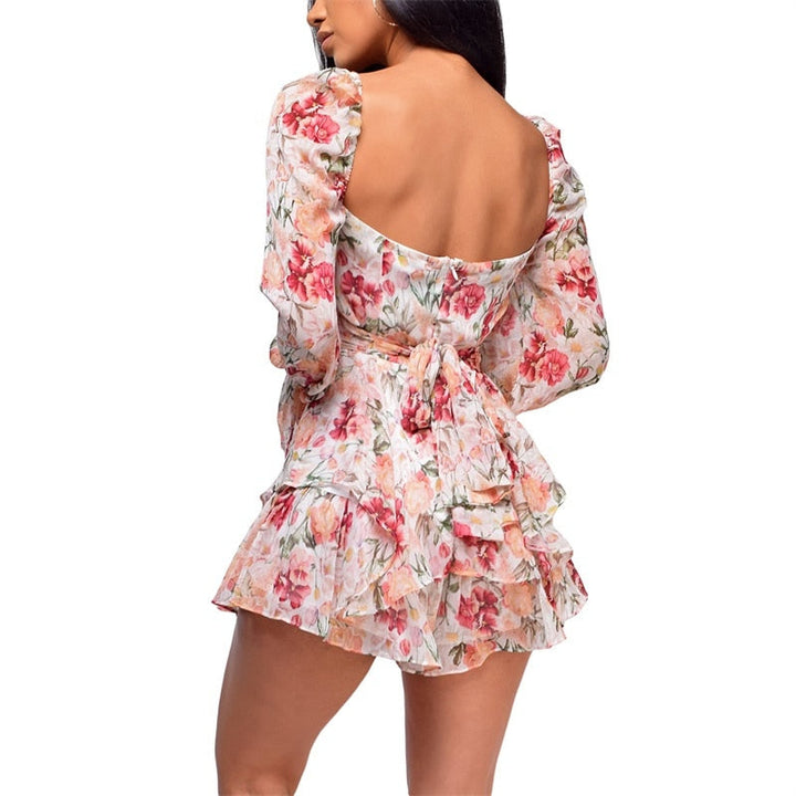 Tracy - Enchanting Mini Dress with Elegant Ruffles