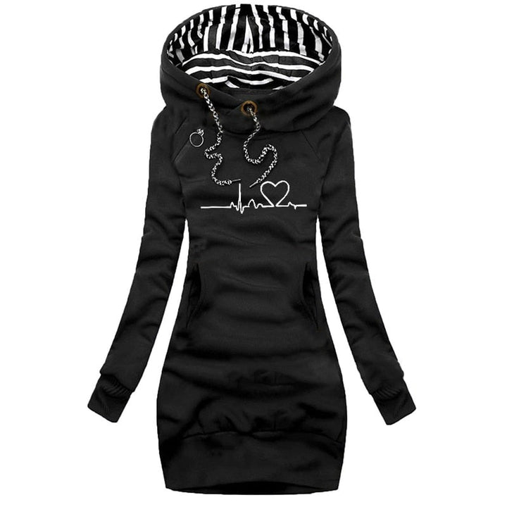 Gayle - Stylish Hoodie Dress for a Fashionable Look