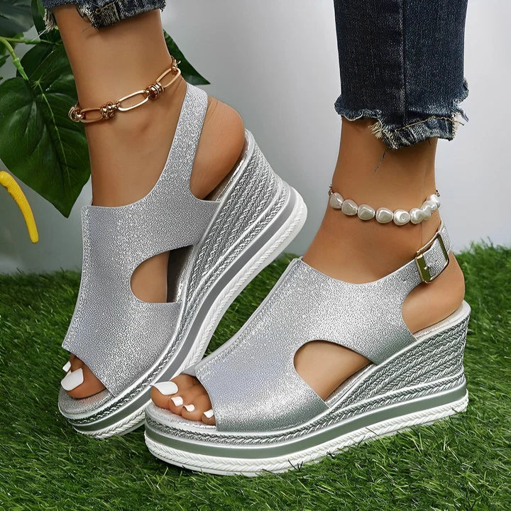 Celeste - Stylish Women's Sandals with Trendy Wedge Heel