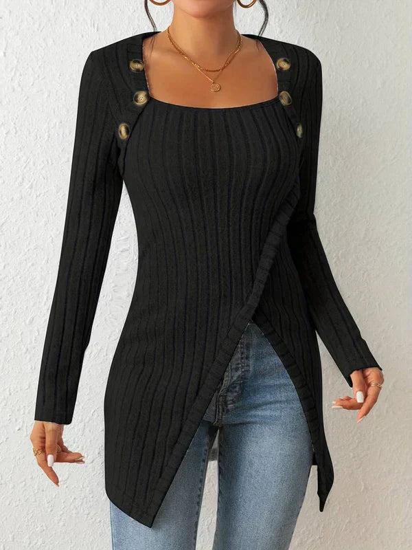 Eva - trendy asymmetric blouse for a modern look