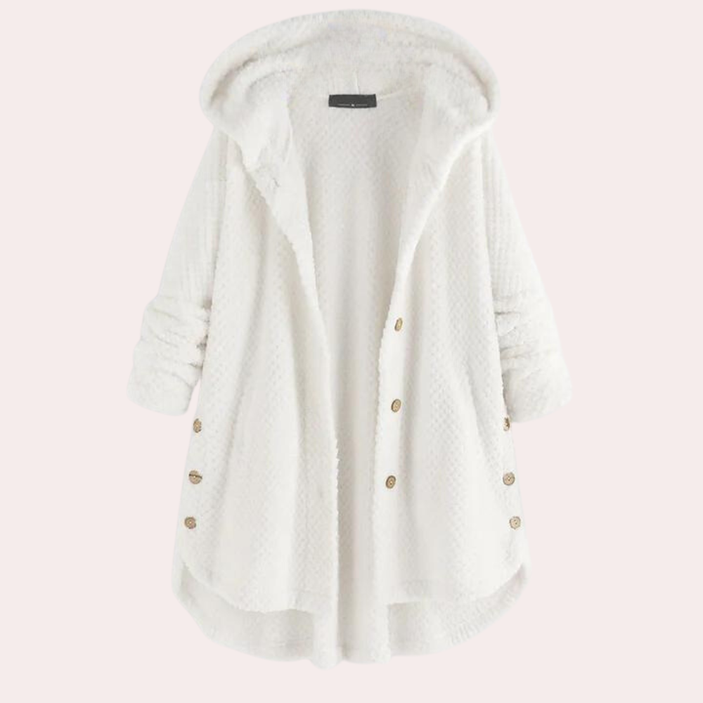 Vera - Elegant women's coat with trendy hoodie