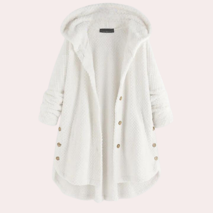 Vera - Elegant women's coat with trendy hoodie