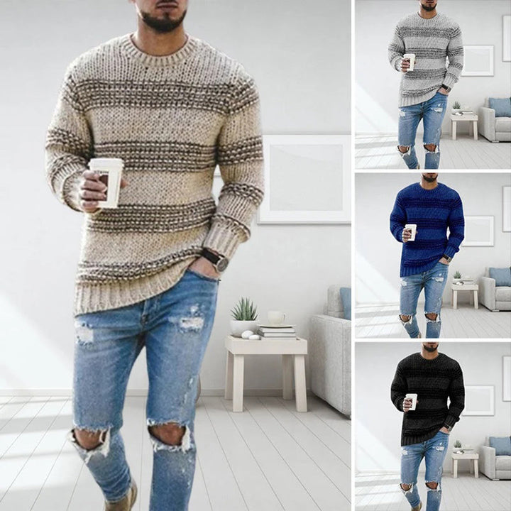 LANDYN - Stylish Norwegian jumper with chunky knit for men