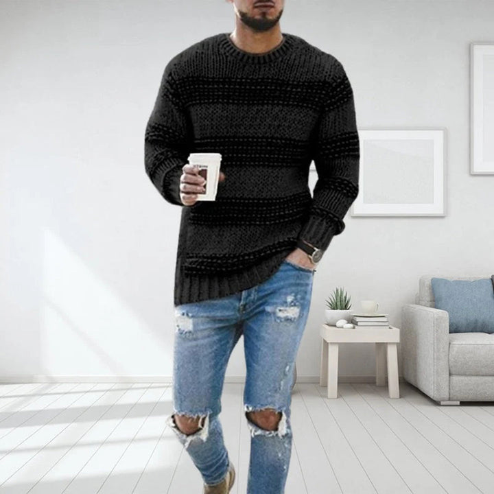 LANDYN - Stylish Norwegian jumper with chunky knit for men