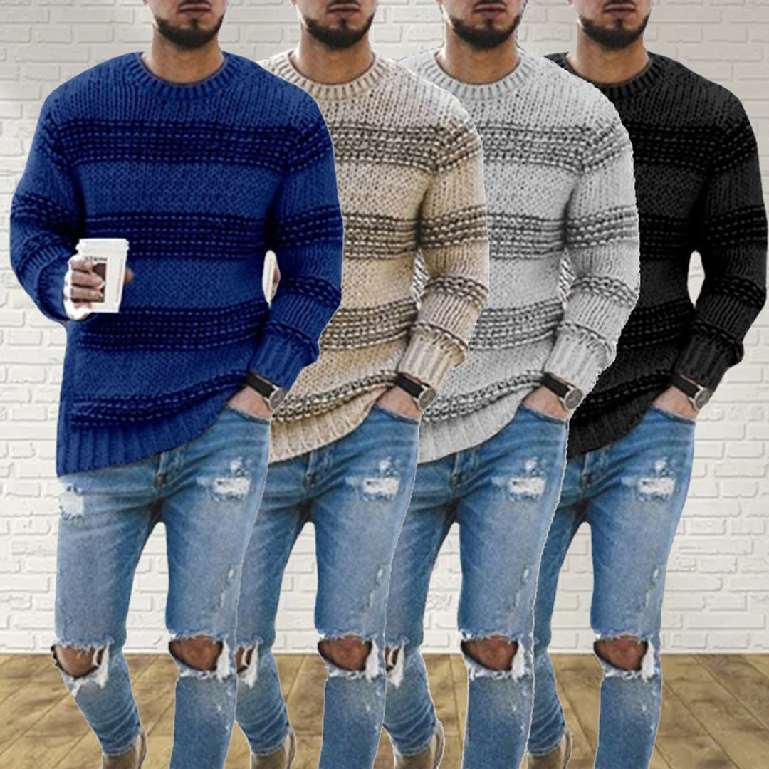LANDYN - Stylish Norwegian jumper with chunky knit for men
