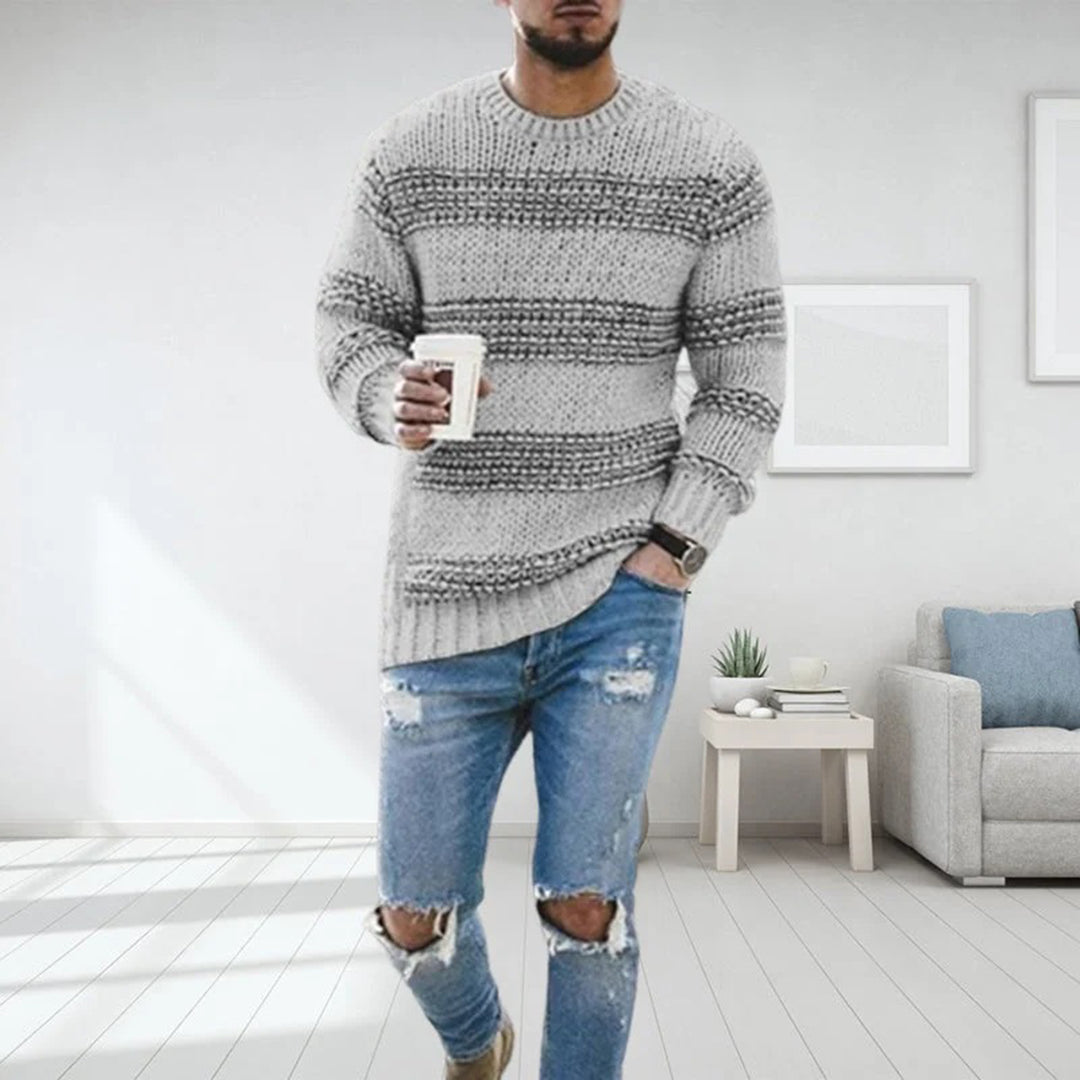 LANDYN - Stylish Norwegian jumper with chunky knit for men