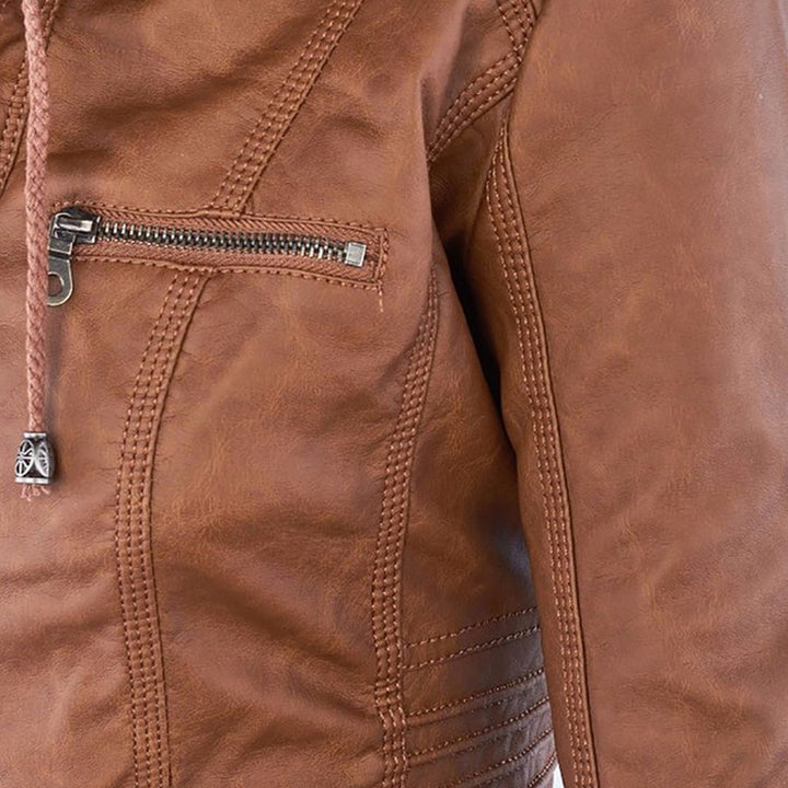 Stylish Leather Summer Coat for Ladies - LIESL