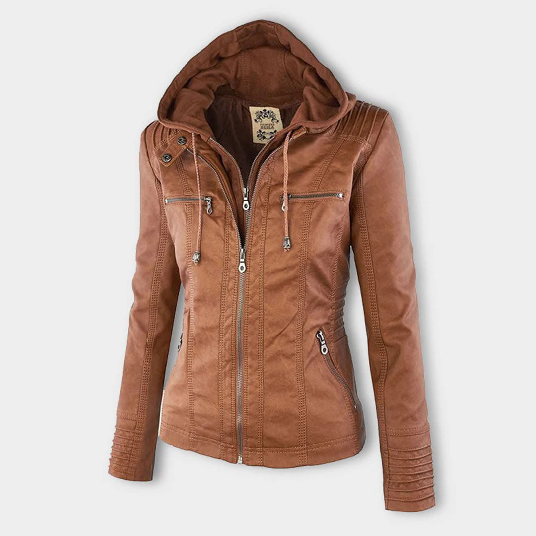 Stylish Leather Summer Coat for Ladies - LIESL