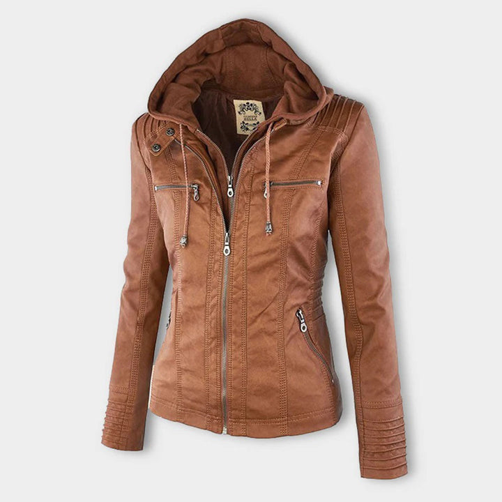 Stylish Leather Summer Coat for Ladies - LIESL