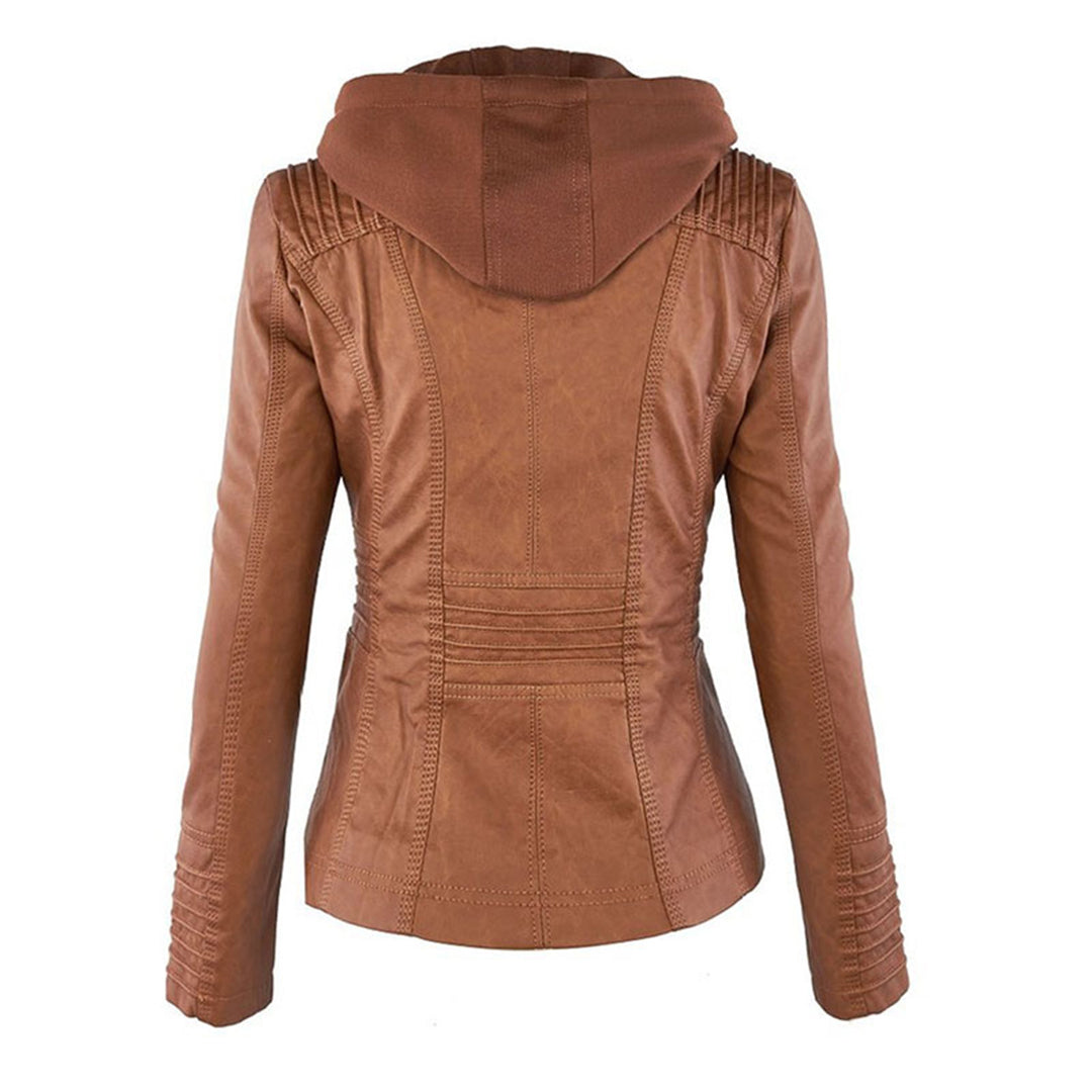 Stylish Leather Summer Coat for Ladies - LIESL
