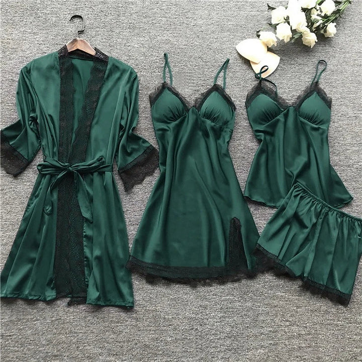 Iris - Sophisticated Satin Pyjama Set for Women