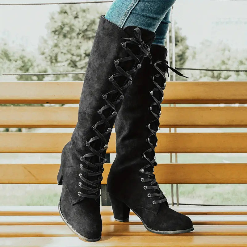 LEONA - Stylish Women's Boots with Luxe Thick Heel