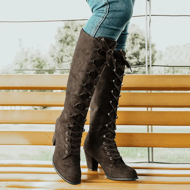 LEONA - Stylish Women's Boots with Luxe Thick Heel