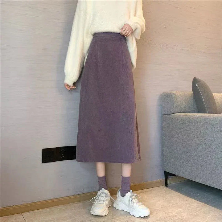 Oda - Corduroy Long Skirts