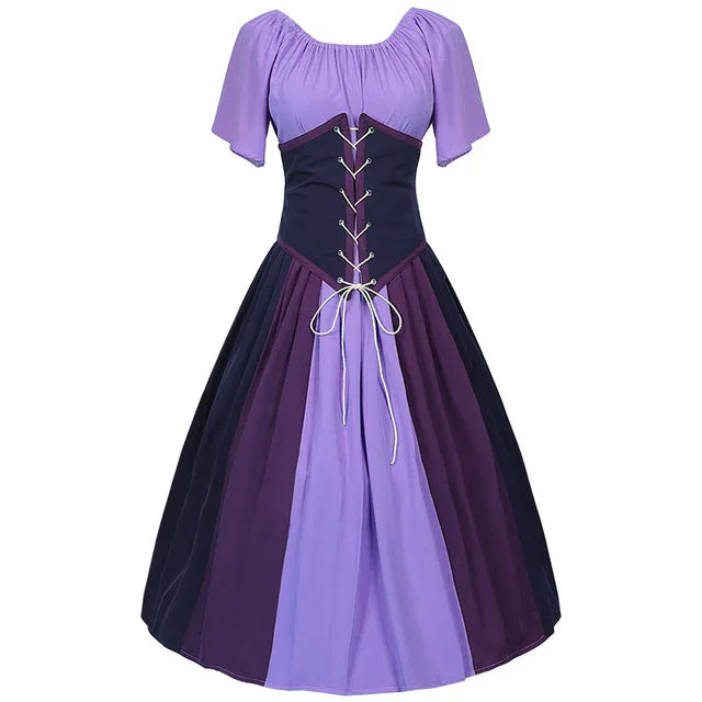 Noorka - Elegant Gothic Halloween Oktoberfest Kleid