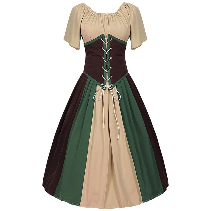 Noorka - Elegant Gothic Halloween Oktoberfest Kleid