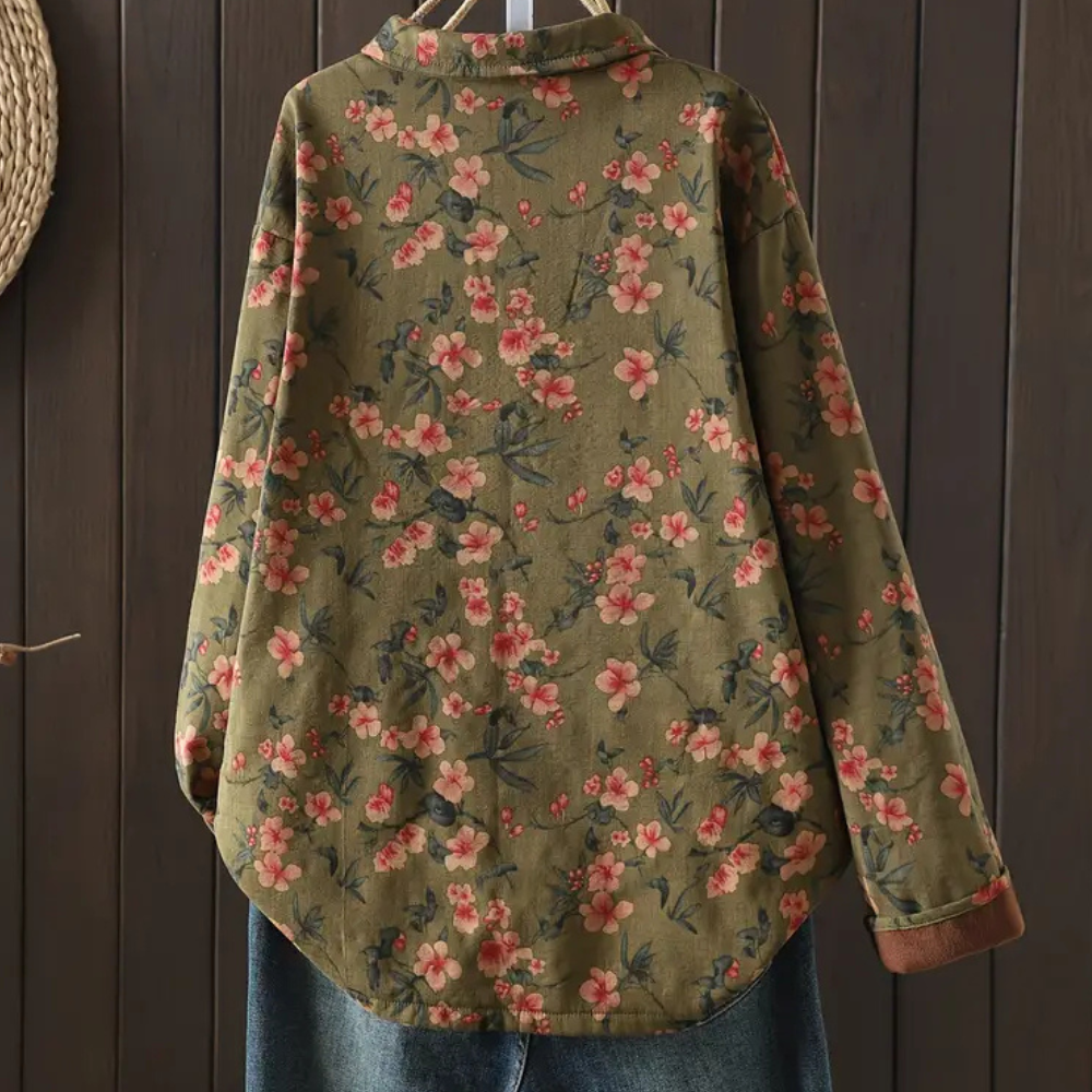 KIANNA - Elegant Floral Blouse for Women