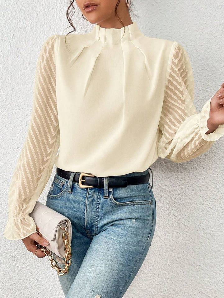 Ashley - Elegant women's long-sleeved blouse