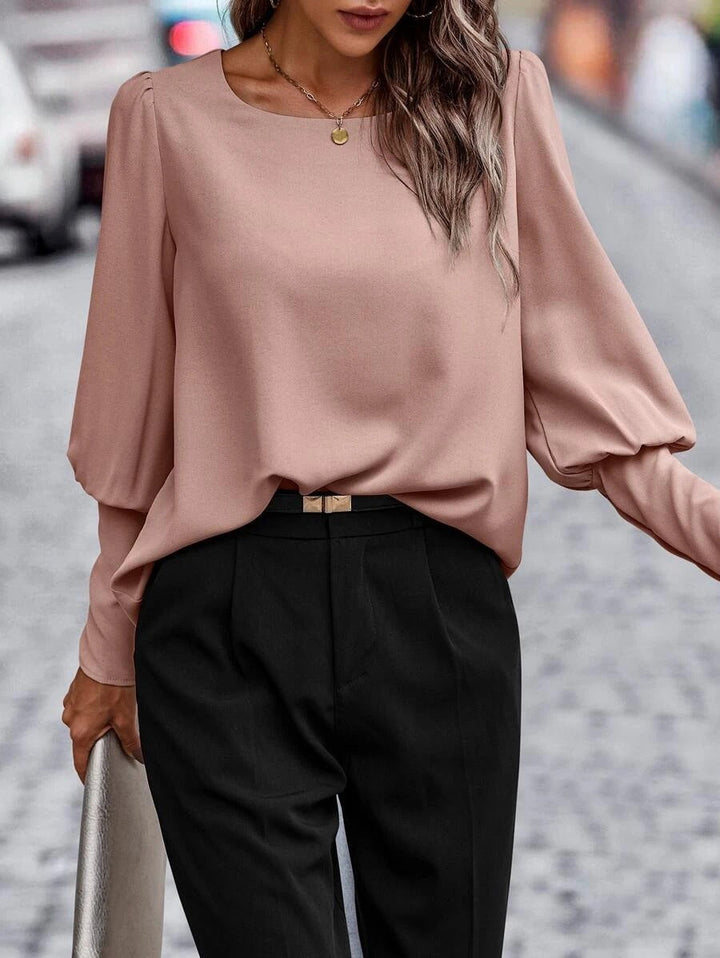 Alicia - Elegant Spring O-neck Blouse for Women