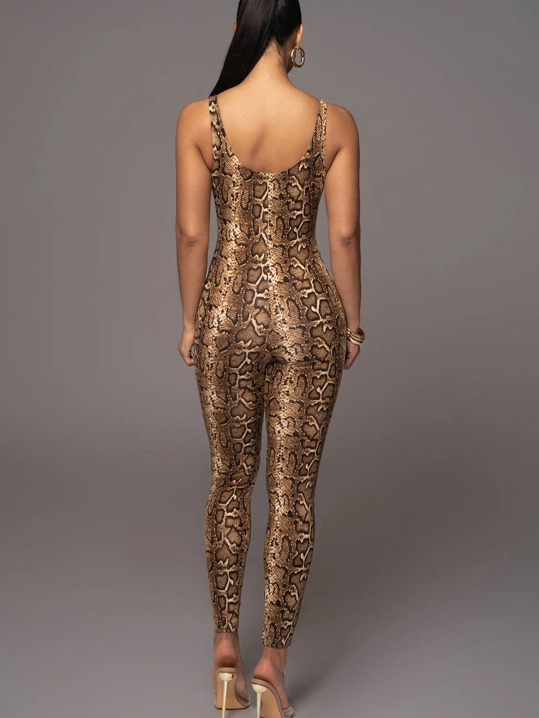 Mia™ - Leopard Print Jumpsuit