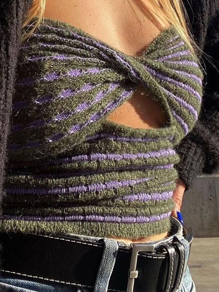 Fenna - Fashionable Cropped Bandeau Top with Trendy Twist for Women