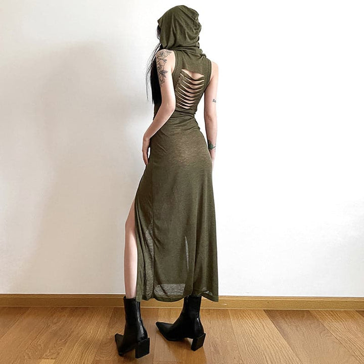 Annabelle™ - Hoodie Sleeveless Maxi Dress