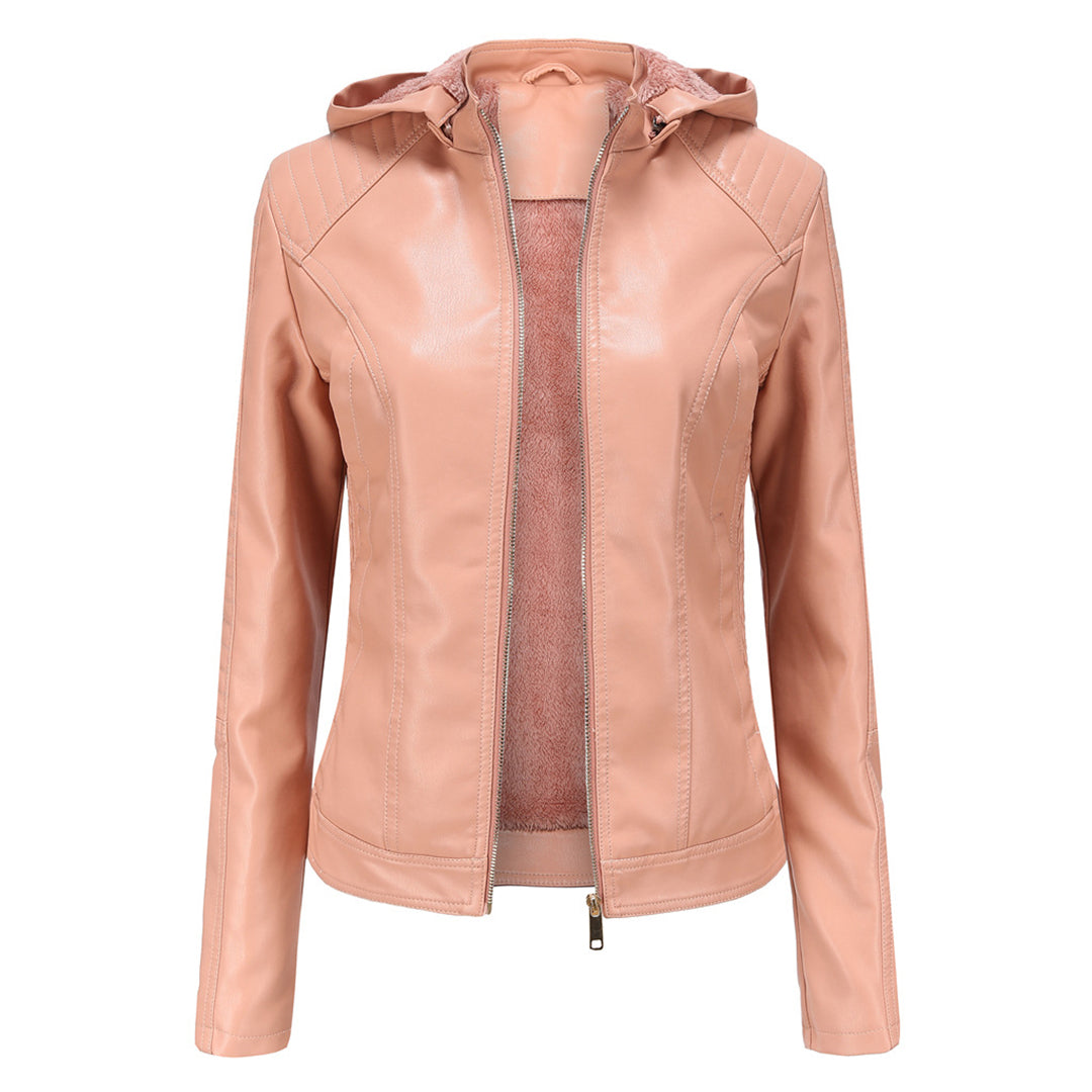MIRJETE - Elegant leather jacket for a trendy look
