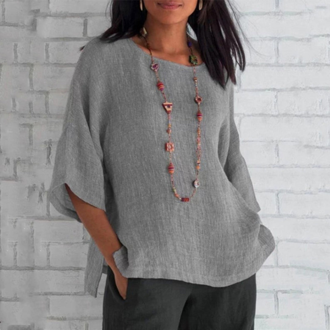 ANTOINETTE - Stylish Linen Casual Top