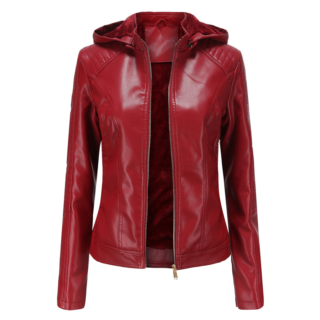MIRJETE - Elegant leather jacket for a trendy look