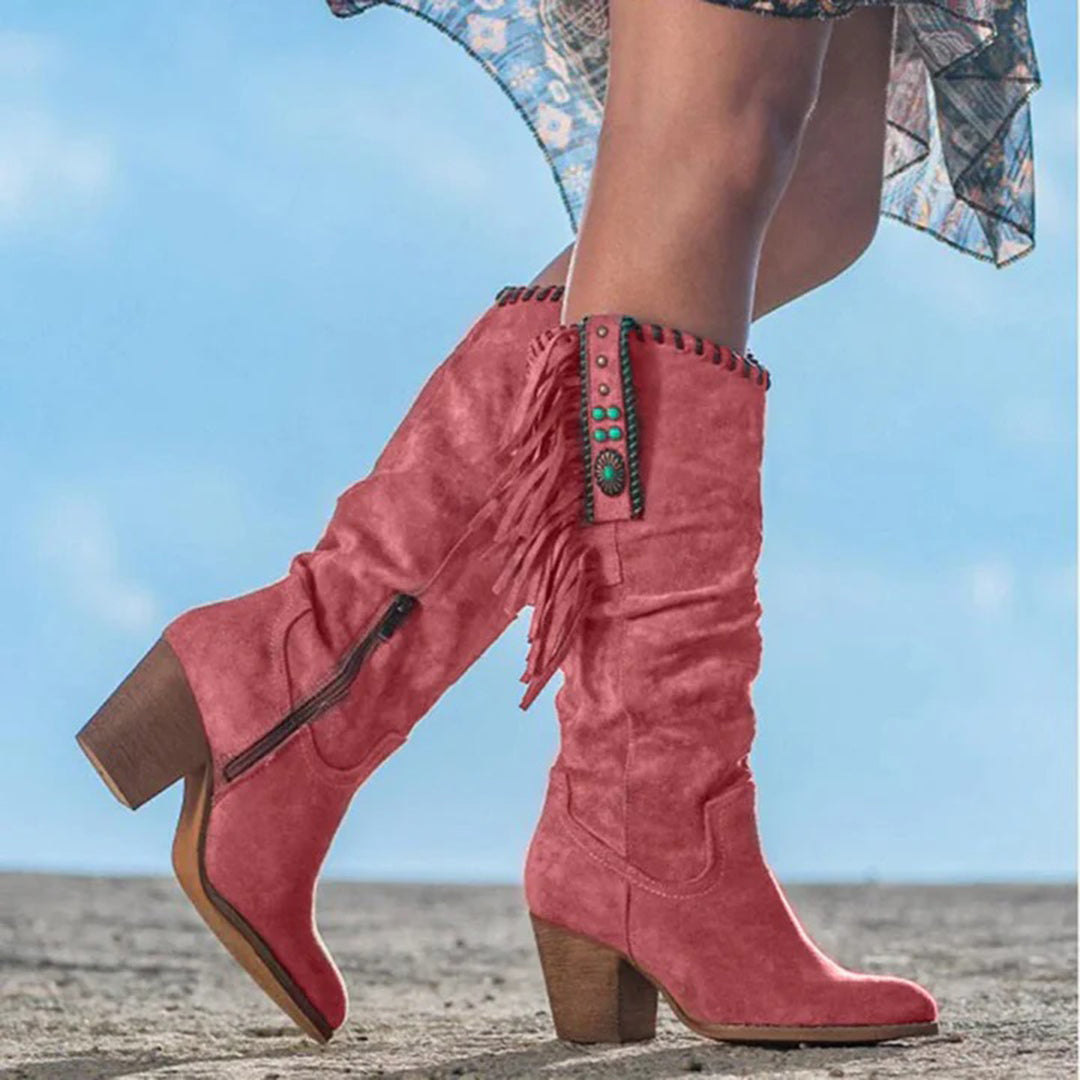 DELILAH - Bohemian Style Western Boots