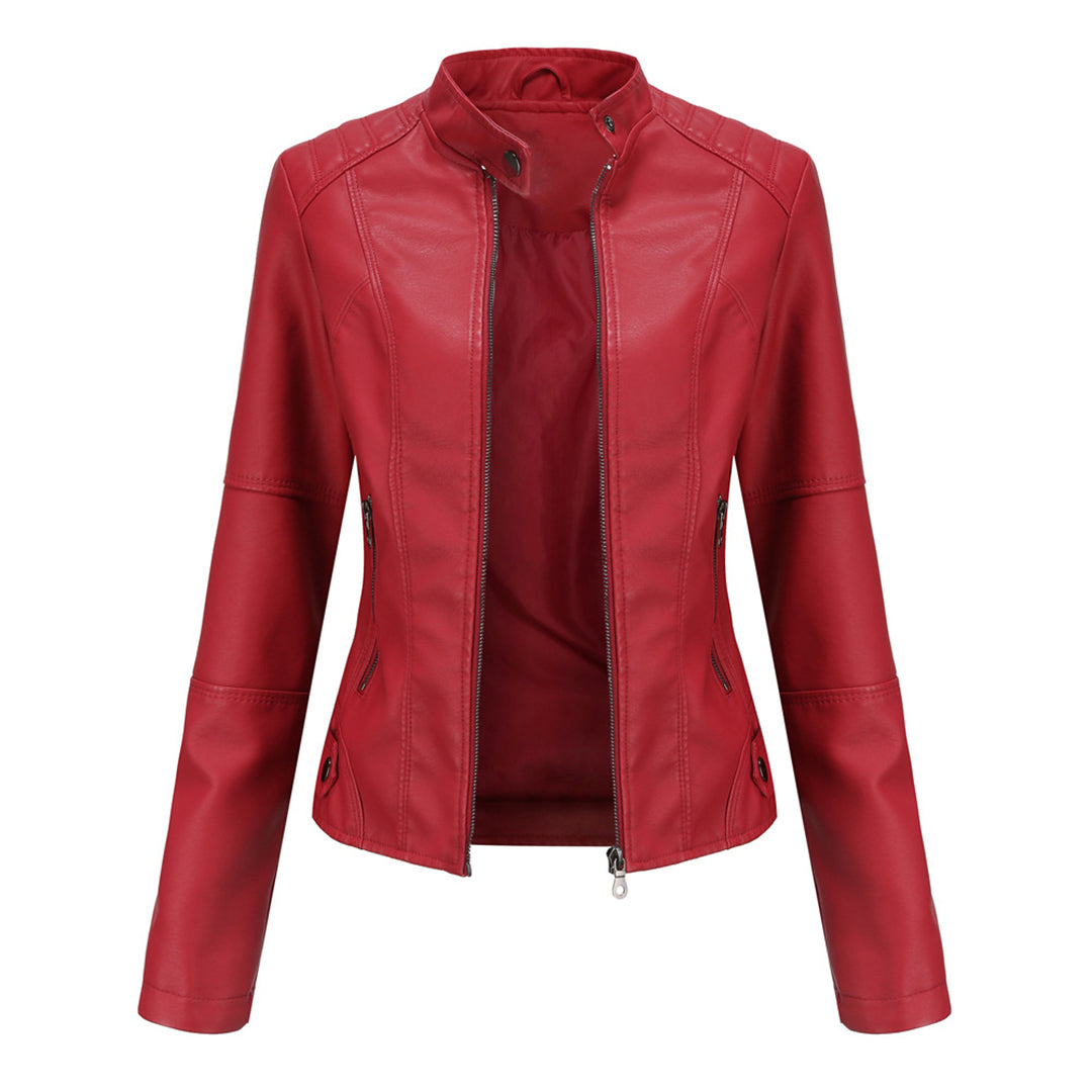 MILENA - Chic leather jacket for a fashionable look