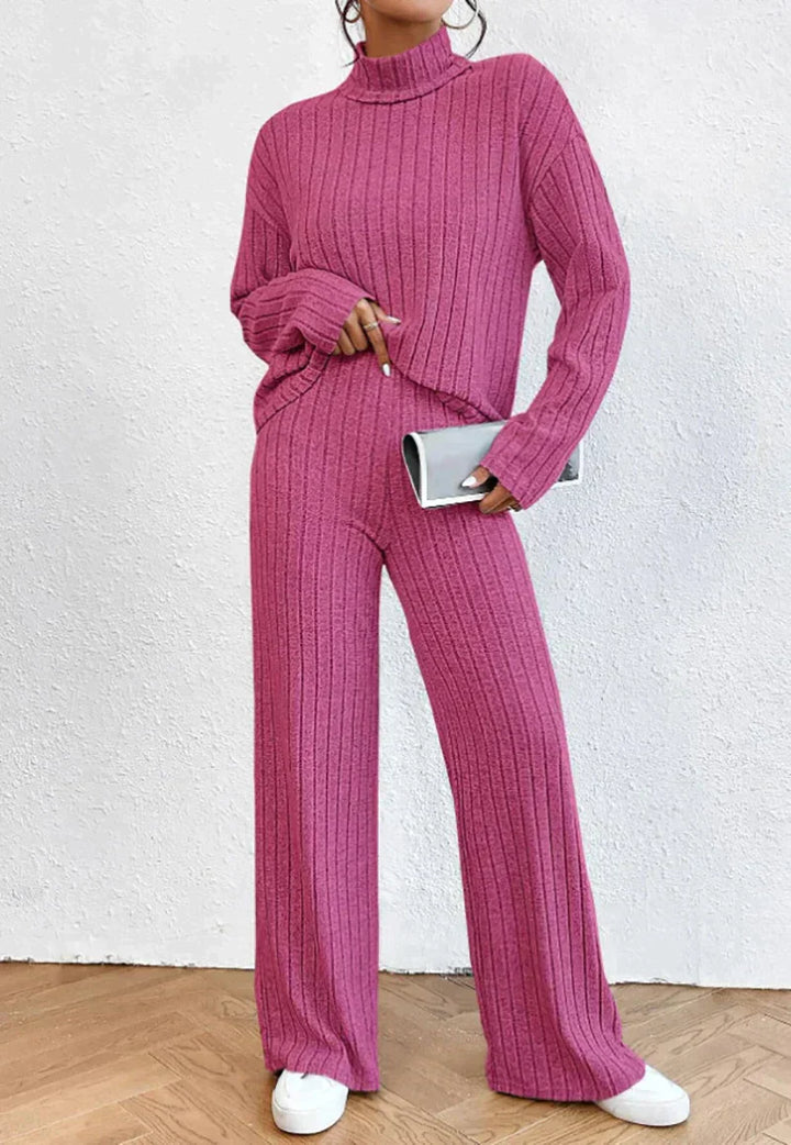 Charlotte™ - Knitted Trousers and Turtleneck