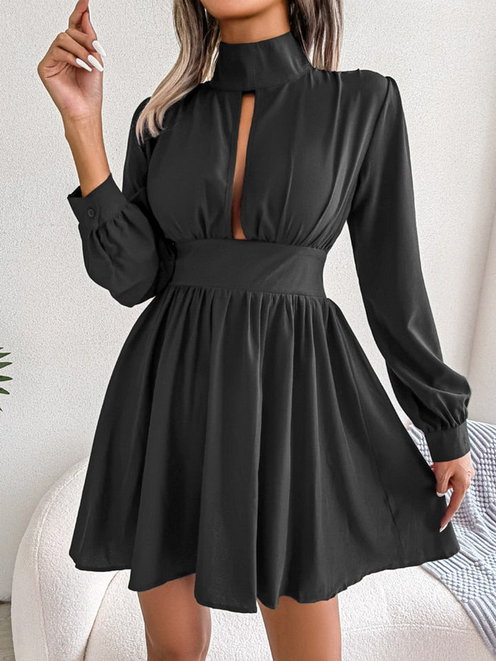 Chic Riley - Trendy A-line Mini Dress