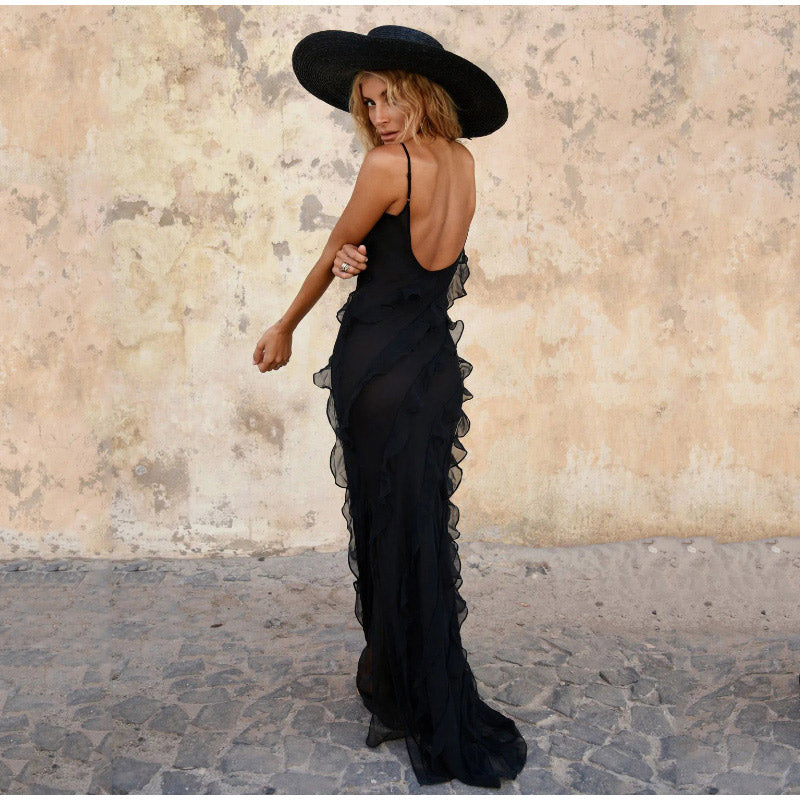 Marielle - Elegant Maxi Dress with Ruffles